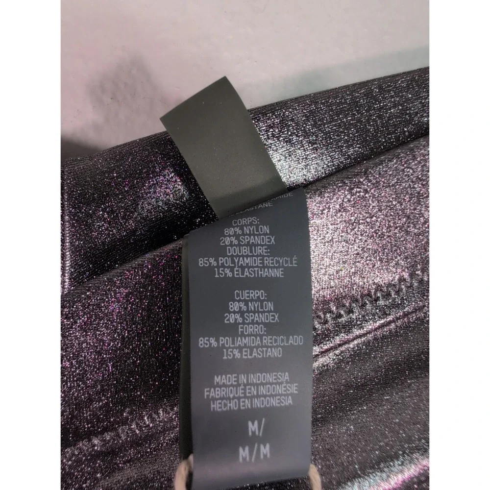 Skims Metallic Swim V Waist Capris Carbon M Metallics Collection Rare New